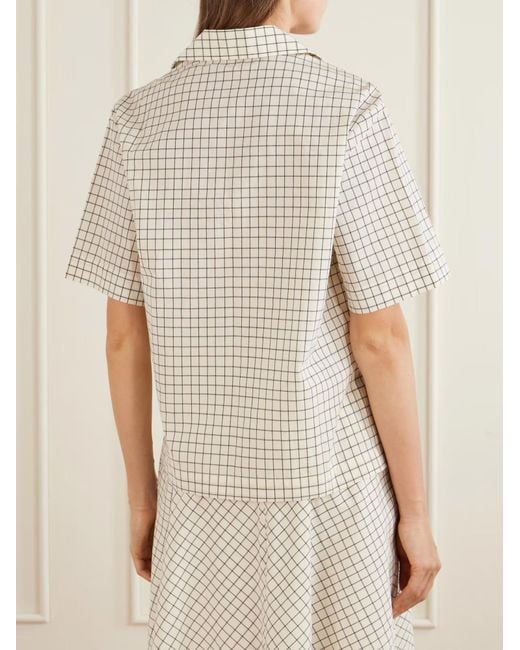 Rohe White Plaid Shirt