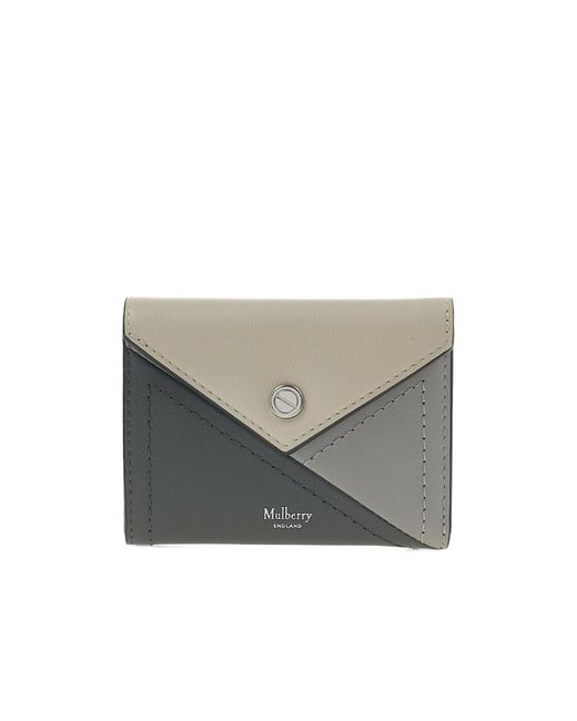 Mulberry Gray Folding Wallet