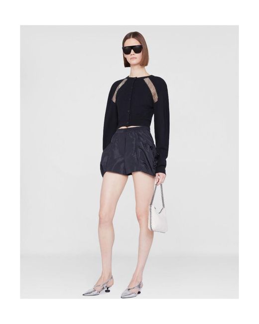 Stella McCartney Black Crystal-Embellished Cardigan
