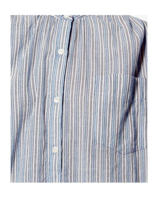 Isabel Marant Blue Isabel Marant Étoile Sapha Striped Oversized Shirt