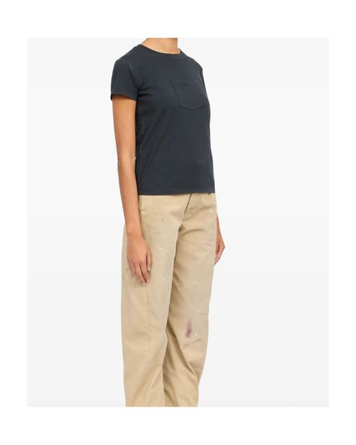 MM6 by Maison Margiela Black Cotton T-Shirt