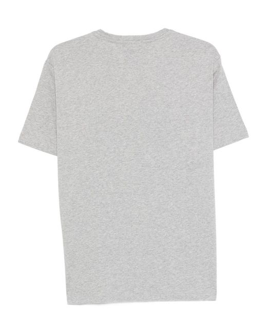Emporio Armani Gray Logo-Graphic T-Shirt for men