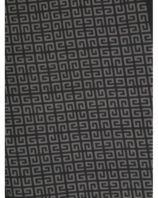 Givenchy Gray Collide With A Logo Scarf for men