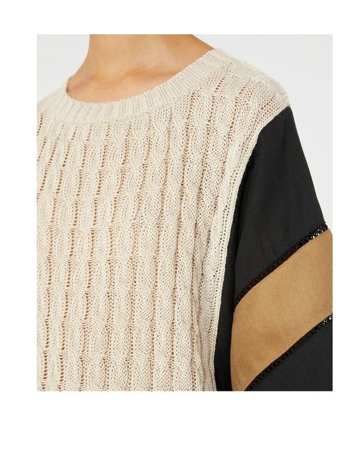 Max Mara Black Scatola Short-Sleeved Knitted Top