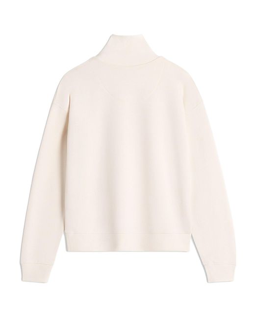 Maison Kitsuné Double Bold Fox Head Half Zip Comfort