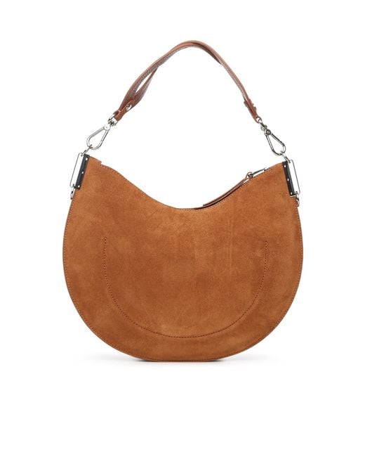 Coccinelle Brown Sunup Logo Lettering Medium Tote Bag