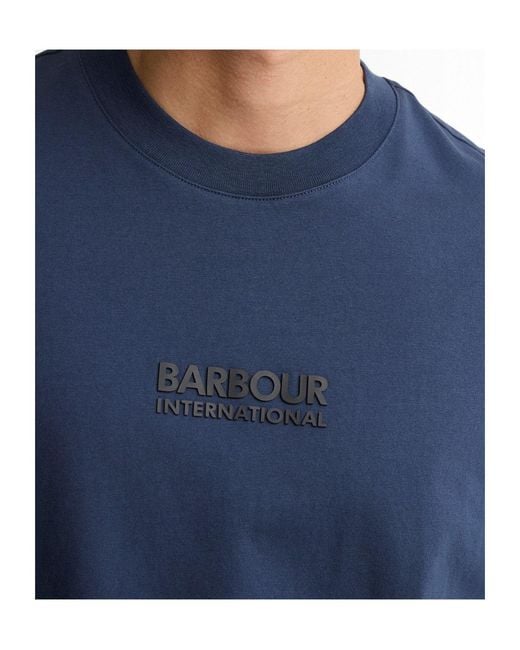 Barbour Blue Logo Short-Sleeve T-Shirt for men