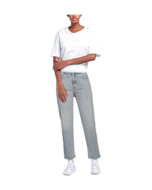 DIESEL Gray Straight-Leg Jeans