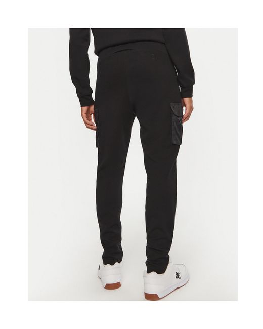 BALR Black Elastic Waist Sweatpants for men