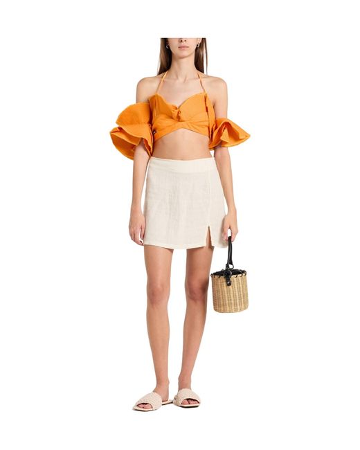 Jacquemus Orange Cropped Top