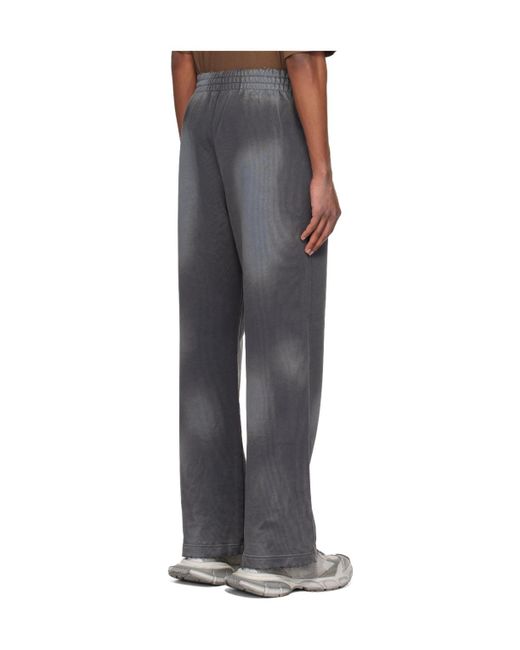 we11done Gray Elastic Waist Casual Pants for men