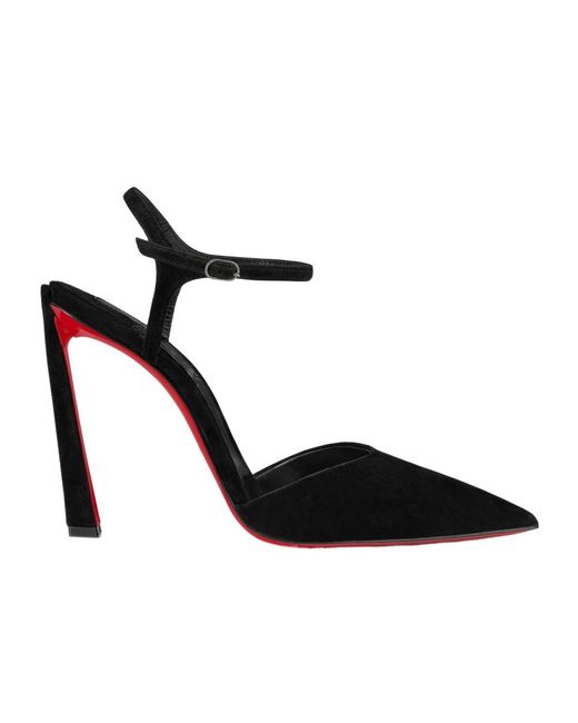 Christian Louboutin Black Condora Riviera Veau Velours Pumps 100