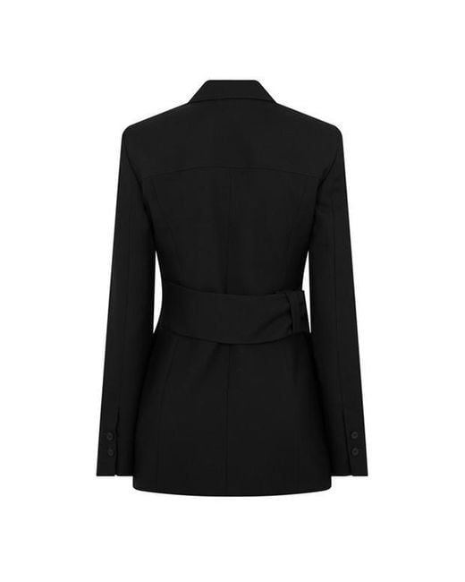 Off-White c/o Virgil Abloh Black V-Neck Suit Coat