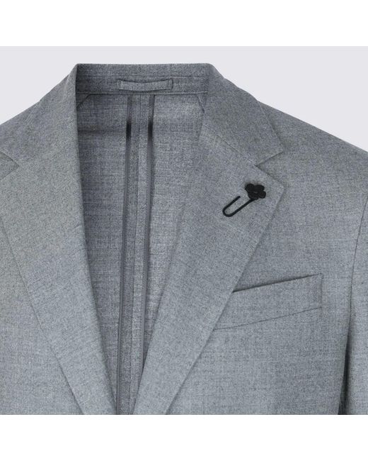 Lardini Gray Logo Suit Set for men