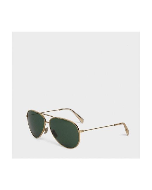 Céline Green Metal Frame 02 Sunglasses
