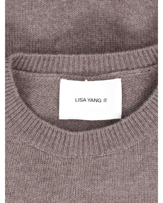 Lisa Yang Gray Mable Crewneck Jumper