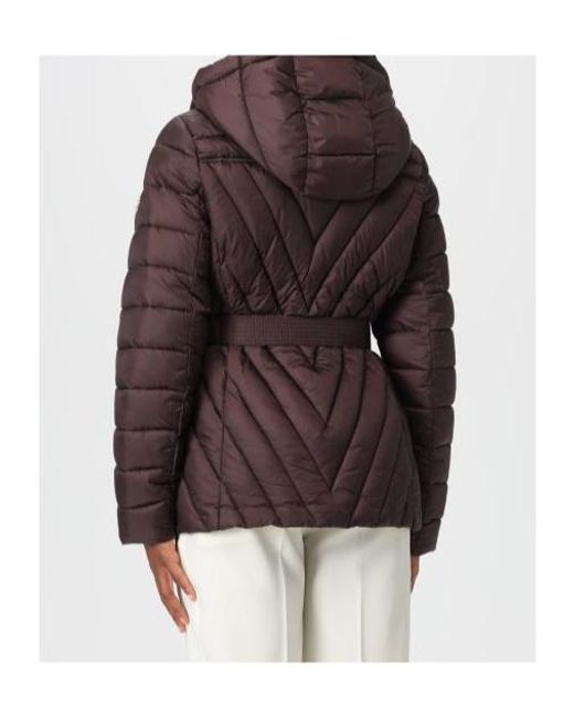 Michael Kors Brown Michael Faux Fur Trim Packable Puffer Jacket