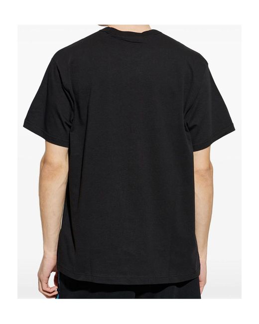 Versace Black Jeans Couture Logo Printed Crewneck T-Shirt for men