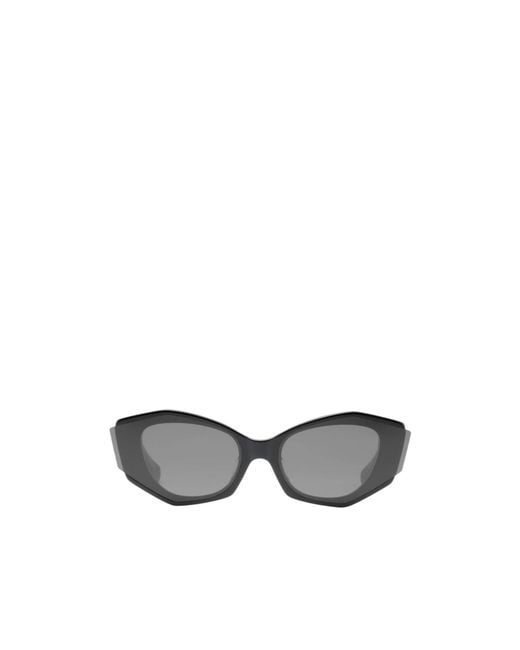 Dita Eyewear White Geometric-Frame Sunglasses