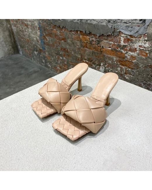Bottega Veneta Pink Lido Mule