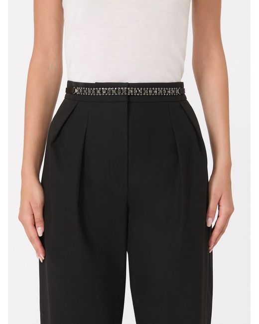 Max Mara White Square Buckle Belt