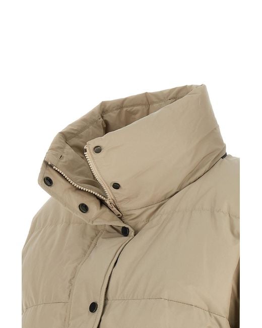 Brunello Cucinelli Natural Cropped Down Jacket