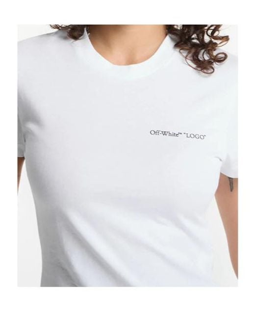 Off-White c/o Virgil Abloh Blue Crew-Neck T-Shirt