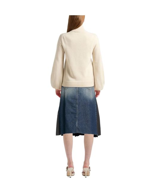 Balenciaga Gray Denim Skirts
