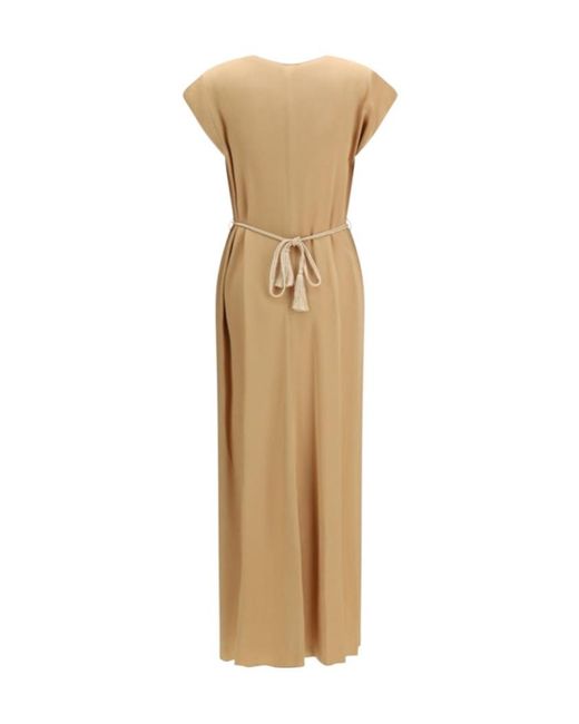 Forte_forte Metallic Rope Belt Kaftan Dress