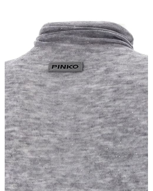 Pinko Blue Moss Turtleneck Knitted Jumper