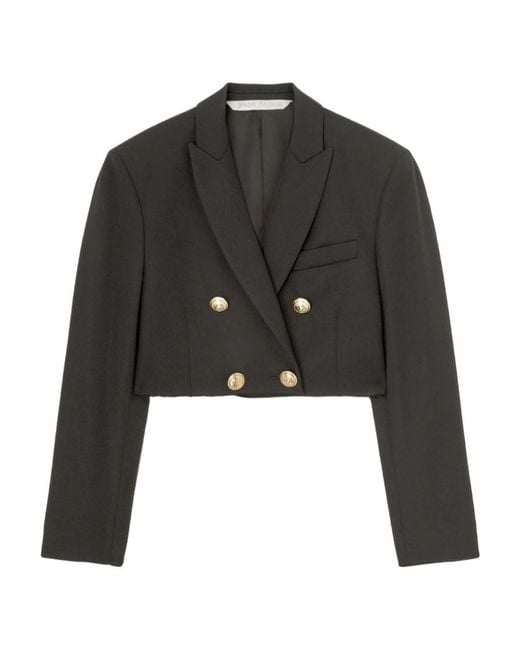 Palm Angels Black Cropped Blazer