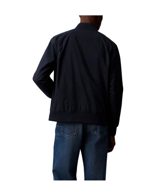 Calvin Klein Blue Baseballcollar Jacket for men