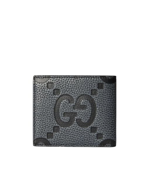 Gucci Black Jumbo Gg Bifold Wallet for men