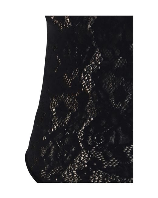 Wolford Black Lace Sleeveless Bodysuit