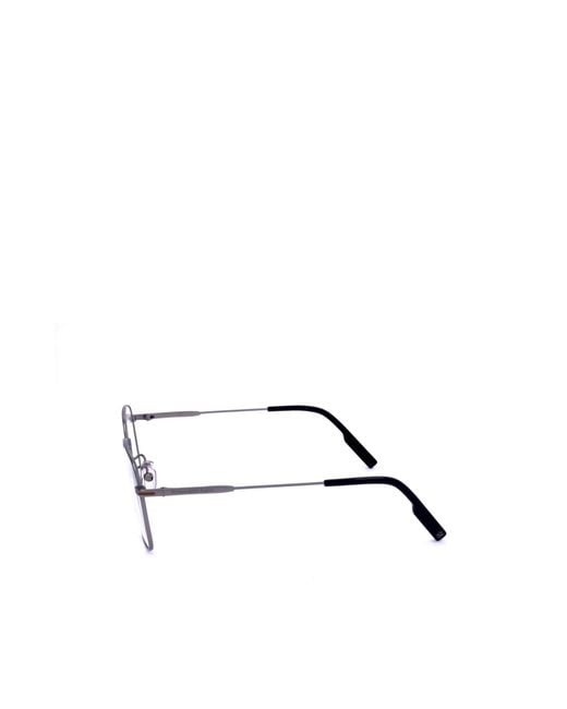 Zegna Natural Geometric Frame Plain Mirror for men