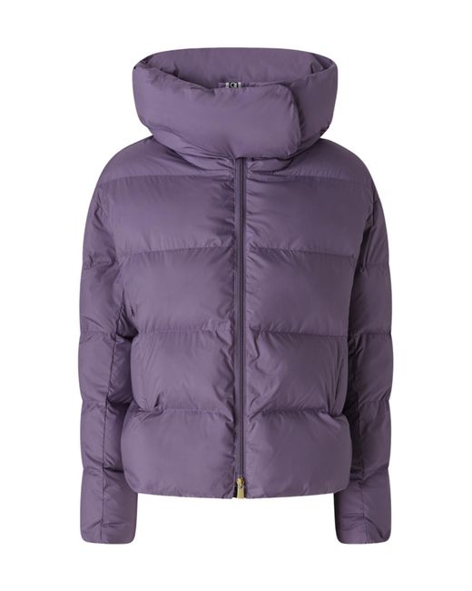Pinko Purple Hooded Puffer Jacket
