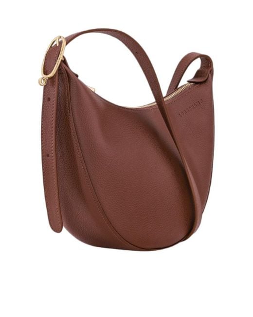 Longchamp Brown Le Foulonné S Crossbody Bag