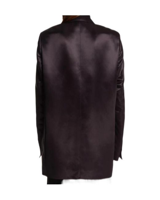 Dries Van Noten Black Double-Breasted Blazer