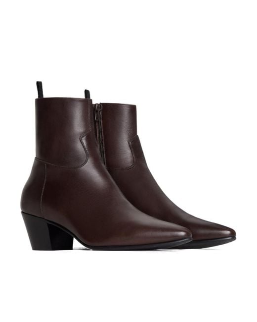 Celine Jacno Zipped Boot in Brown for Men | Lyst