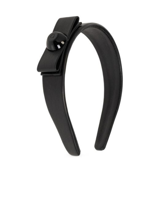 Ferragamo Black Logo Headband