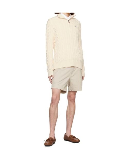 Polo Ralph Lauren White Half-Zip Long-Sleeved Jumper for men