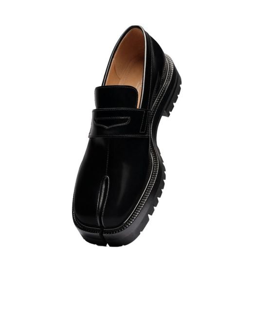 Maison Margiela Gray Tabi County Slip-On Loafers