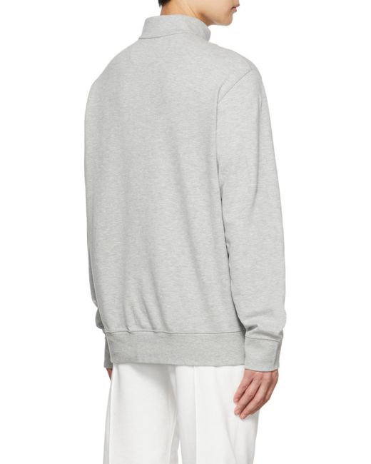 Polo Ralph Lauren Gray Embroidered Logo Sweatshirt for men