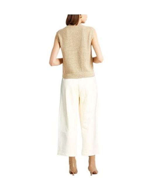 Max Mara White Minimal Solid Sweatpants