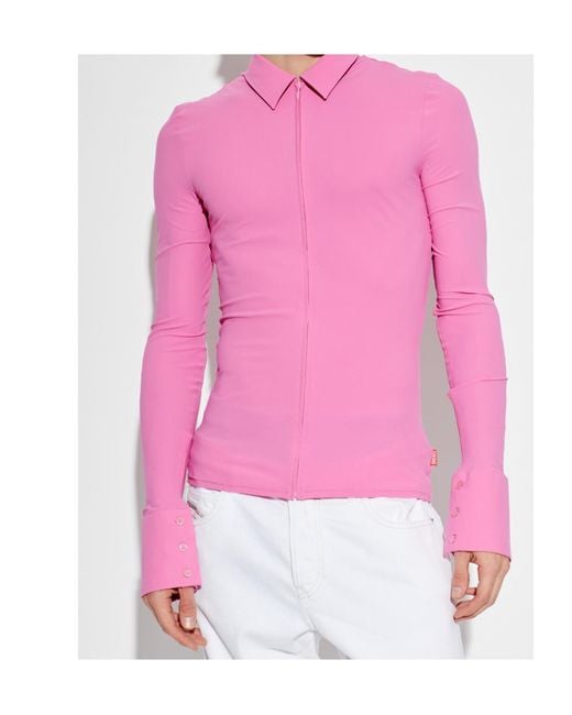DIESEL Pink Lokid Sweatshirt for men