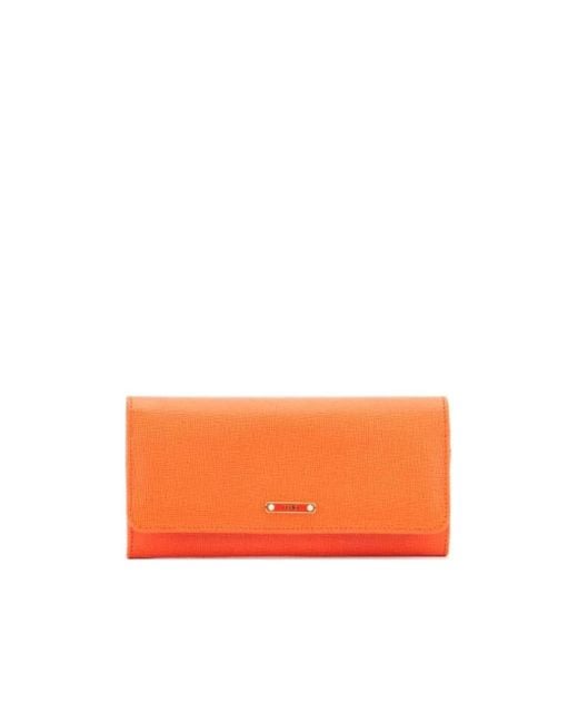 Fendi Orange Long Purse