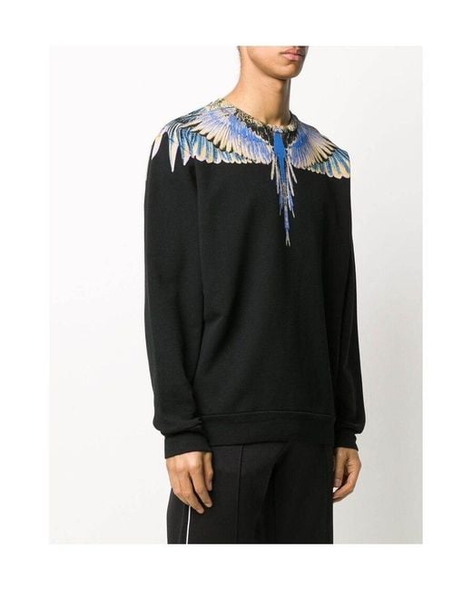 Marcelo Burlon Black Wings Sweatshirt for men