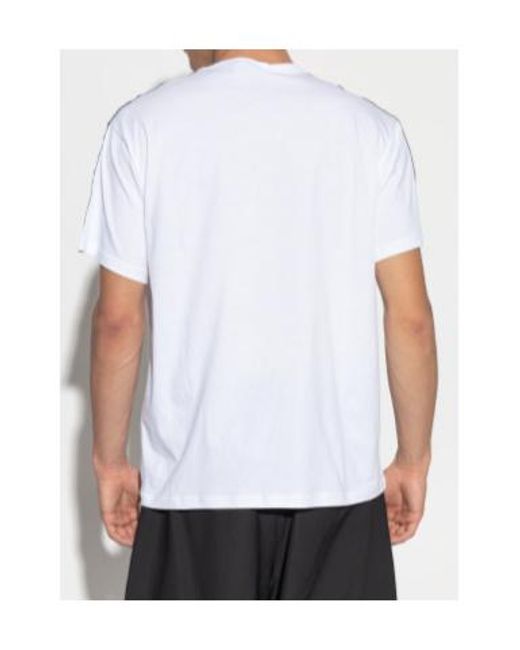 Versace Jeans White Couture Logo Print Crewneck T-Shirt for men