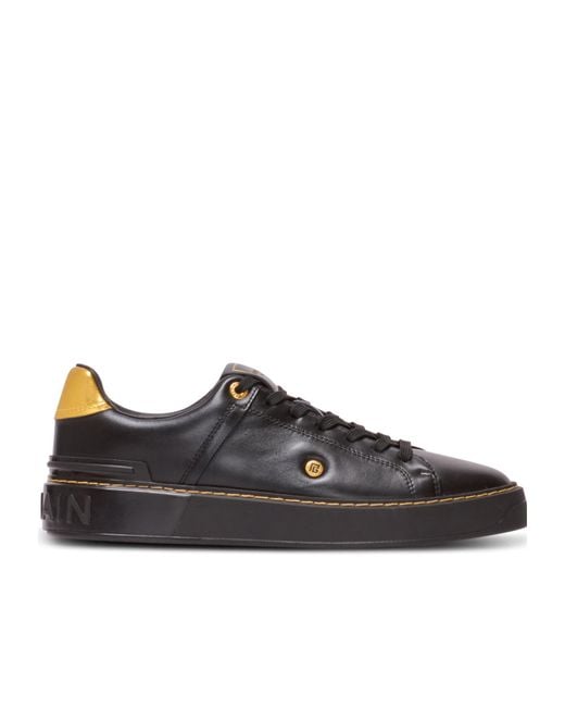 Balmain Black B-Court Trainers