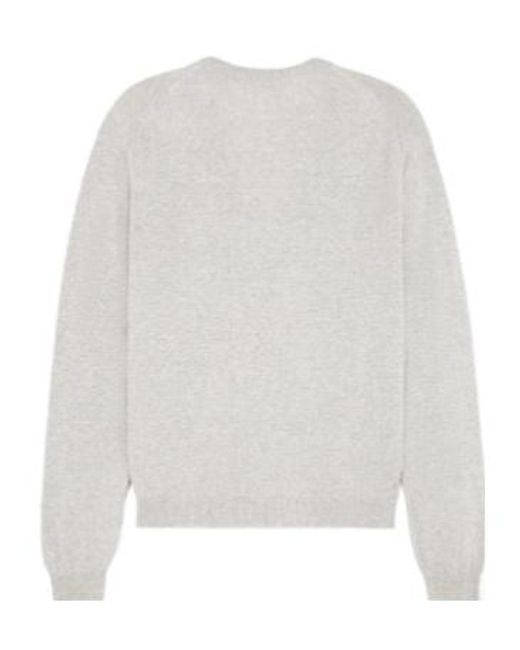 Maison Kitsuné White Maison Kitsuné Bold Fox Head Patch Regular Cardigan for men